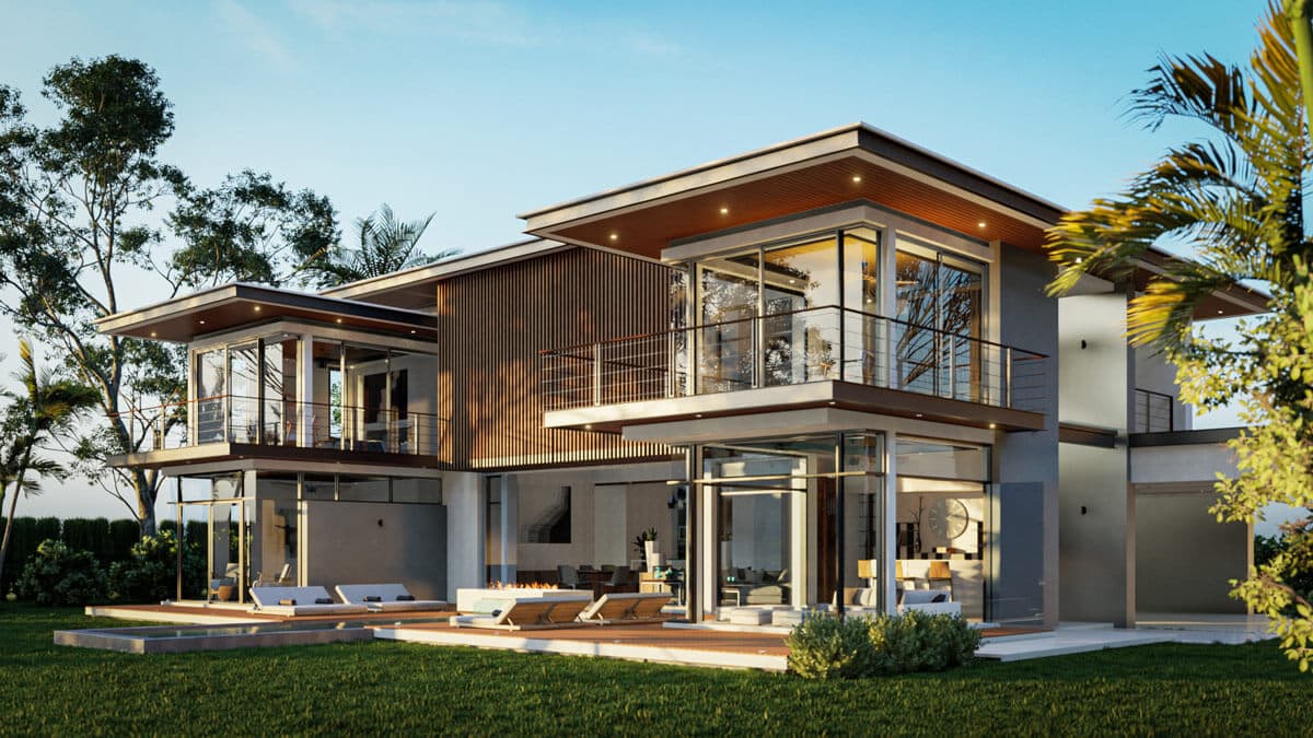 Villa exterior view