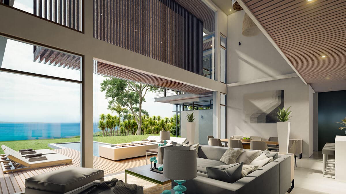Villa living space
